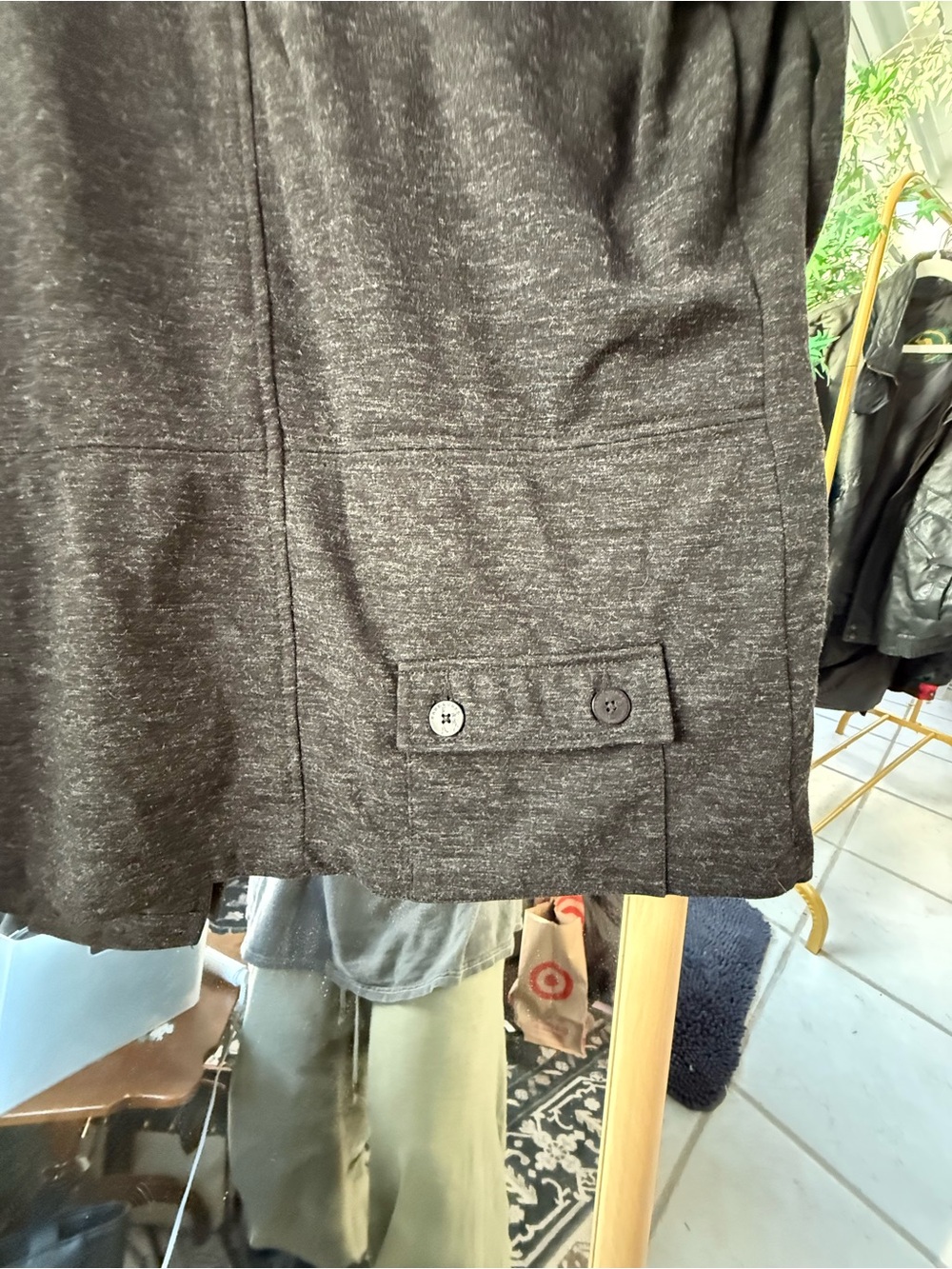 Kane and Unke Men’s Dark Gray Hooded Coat Jacket - Picture 4 of 5